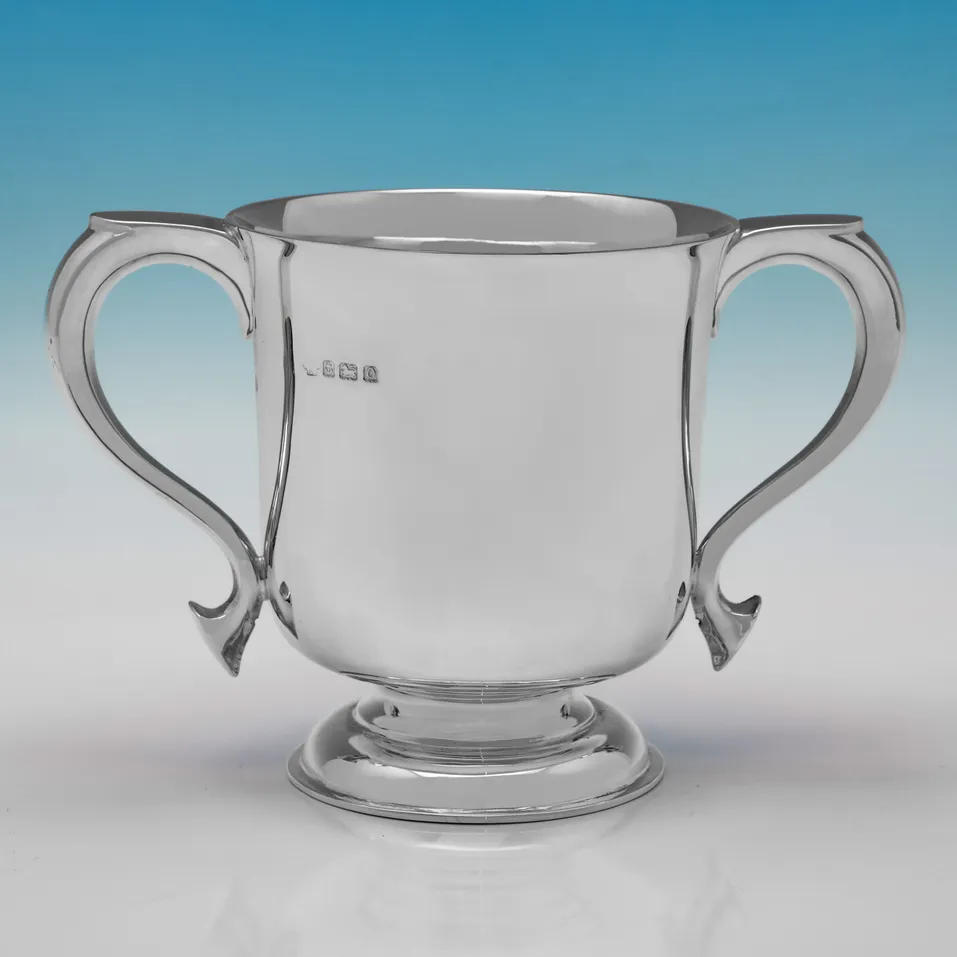 Antique Sterling Silver Trophy Cup - William Hutton & Sons, hallmarked in 1913 Birmingham - George V