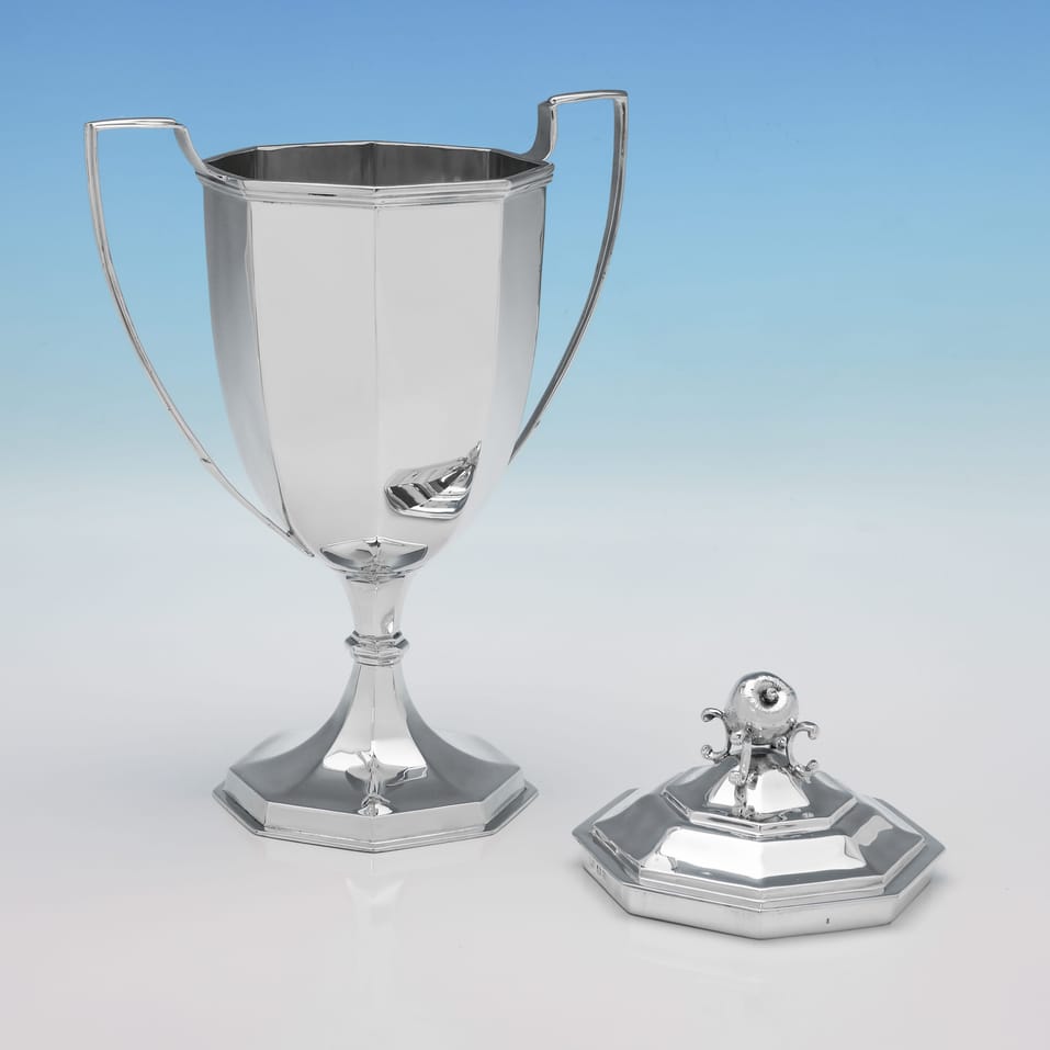 Sterling Silver Trophy - S. Blanckensee & Son Ltd., hallmarked in 1932 Birmingham - George V - Image 2