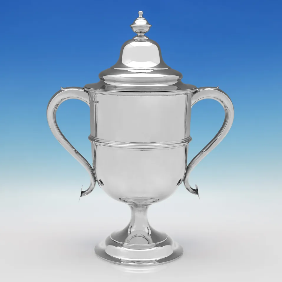 Antique Sterling Silver Cup & Cover - Walker & Hall, hallmarked in 1920 Sheffield - George V