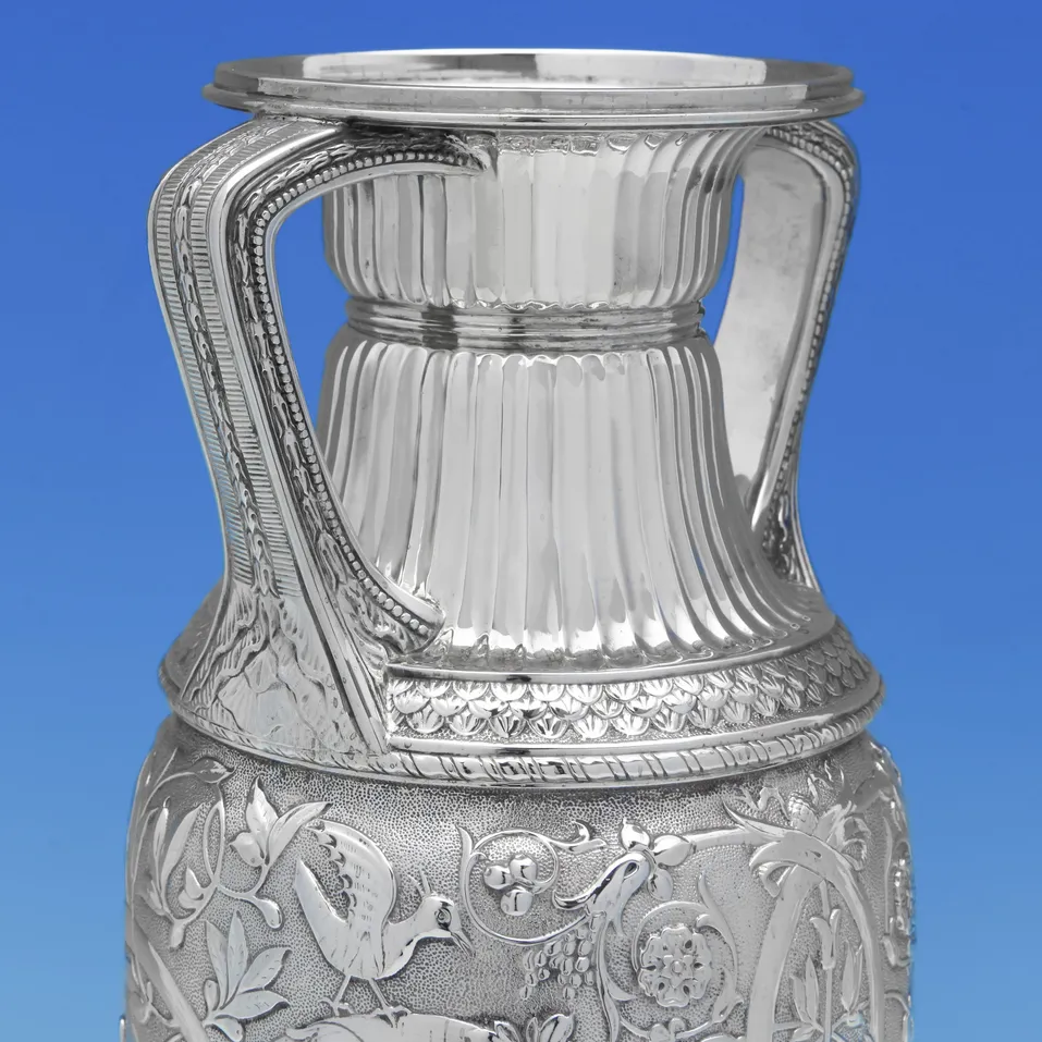 Antique Sterling Silver Etruscan Style Vase - Stephen Smith, hallmarked in 1880 London - Victorian - Image 2