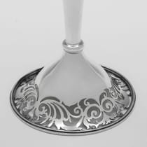 Antique Sterling Silver Pair of Vases - Jackson & Fullerton, hallmarked in 1913 London - George V - Thumbnail 4