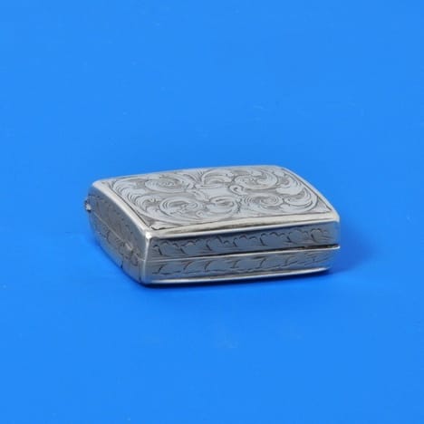 Antique Sterling Silver Vinaigrette - Joseph Taylor Hallmarked In 1843 Birmingham - Victorian - image 1