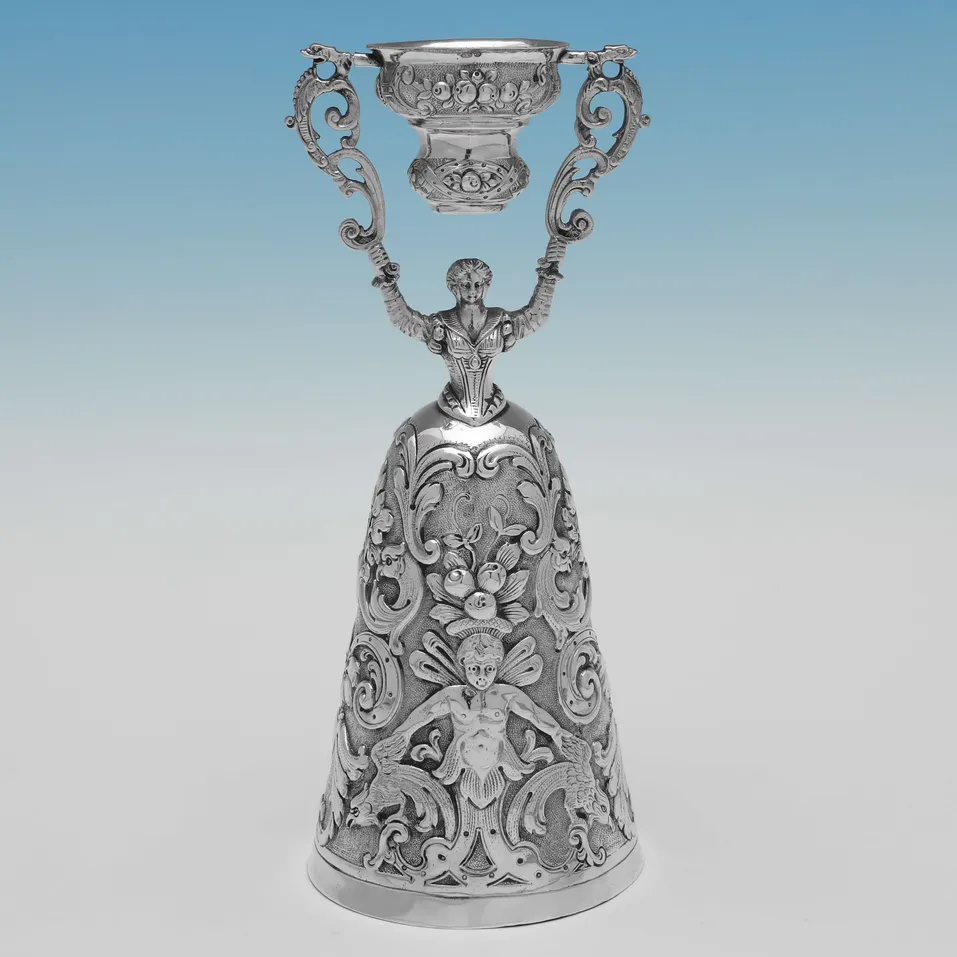 Sterling Silver Wager Cup - I. Freeman & Sons, hallmarked in 1962 London - Elizabeth II