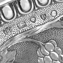 Antique Sterling Silver Warwick Charger - Barnard Brothers, hallmarked in 1877 London - Victorian - Thumbnail 8