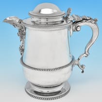 Antique Sterling Silver Water Jug - Thomas Wallis II & Jonathan Hayne, hallmarked in 1816 London - Regency - Thumbnail 1