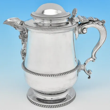 Antique Sterling Silver Water Jug - Thomas Wallis II & Jonathan Hayne, hallmarked in 1816 London - Regency - Image 1