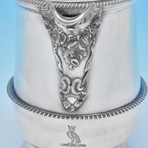 Antique Sterling Silver Water Jug - Thomas Wallis II & Jonathan Hayne, hallmarked in 1816 London - Regency - Thumbnail 2