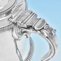 Antique Sterling Silver Water Jug - Thomas Wallis II & Jonathan Hayne, hallmarked in 1816 London - Regency - Thumbnail 3