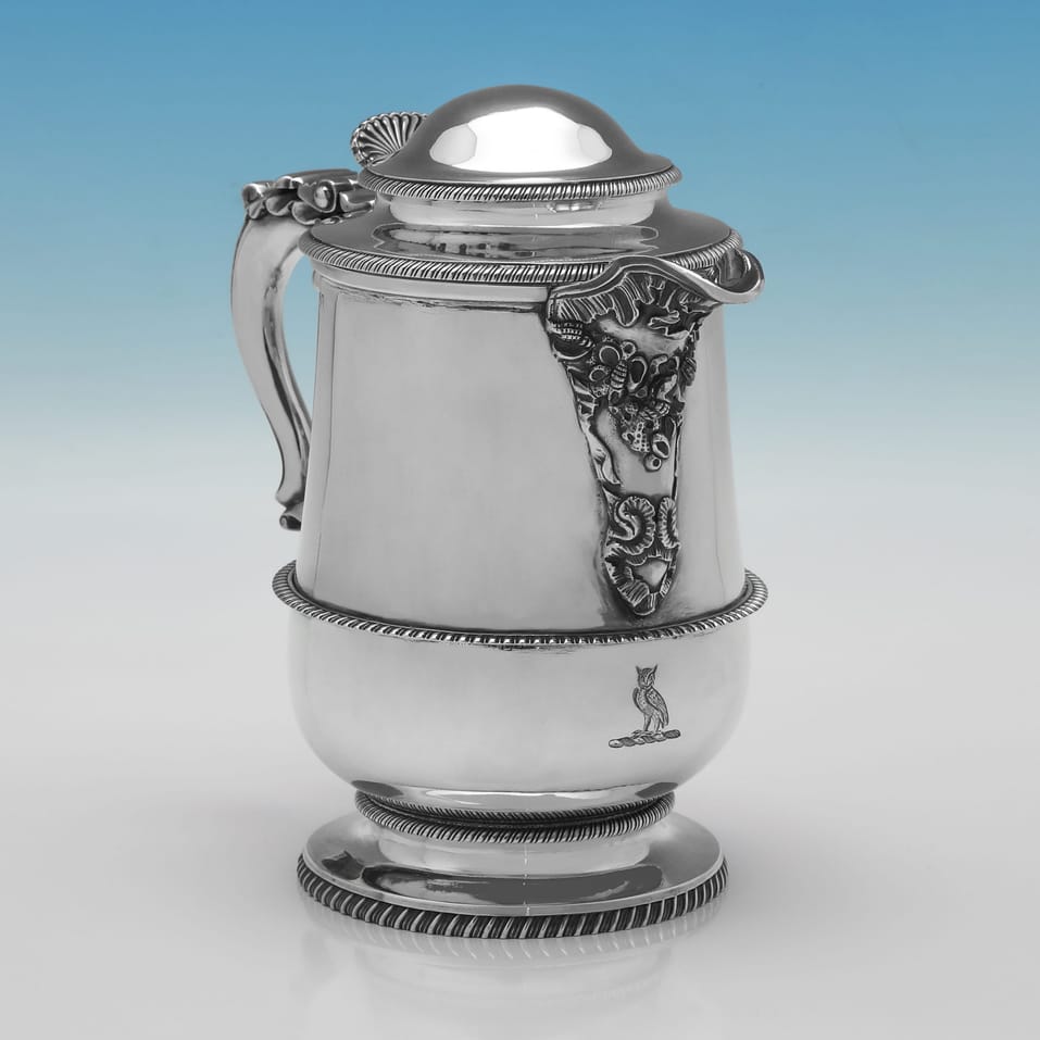 Antique Sterling Silver Water Jug - Thomas Wallis II & Jonathan Hayne, hallmarked in 1816 London - Regency - Image 2