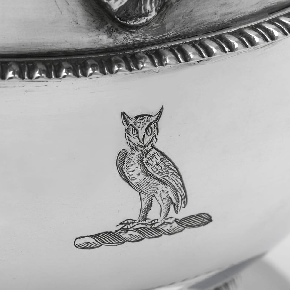 Antique Sterling Silver Water Jug - Thomas Wallis II & Jonathan Hayne, hallmarked in 1816 London - Regency - Image 6