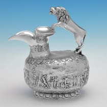 Antique Sterling Silver Water jug - Skinner & Co., hallmarked in 1914 London - George V - Thumbnail 1