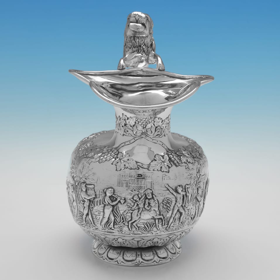 Antique Sterling Silver Water jug - Skinner & Co., hallmarked in 1914 London - George V - Image 3