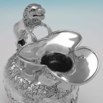 Antique Sterling Silver Water jug - Skinner & Co., hallmarked in 1914 London - George V - Thumbnail 4