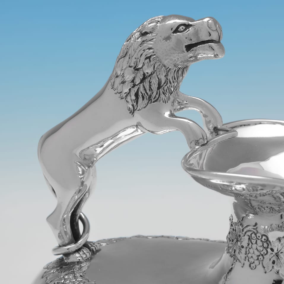 Antique Sterling Silver Water jug - Skinner & Co., hallmarked in 1914 London - George V - Image 5