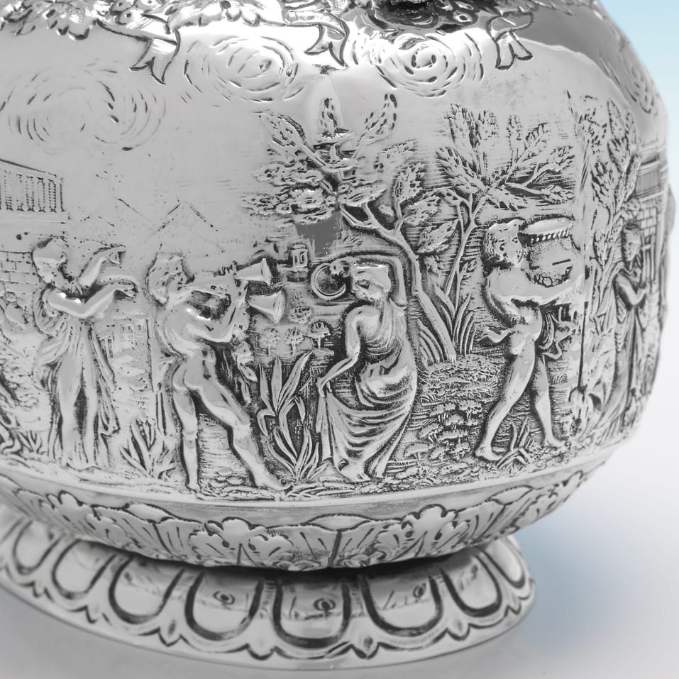 Antique Sterling Silver Water jug - Skinner & Co., hallmarked in 1914 London - George V - Image 6