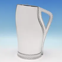 Antique Sterling Silver 'Blackjack' Water Jug - F. B. Thomas & Co., hallmarked in 1876 London - Victorian - Thumbnail 1