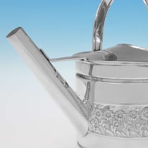 Sterling Silver Watering Can - Whitehill Silver & Plate Company, hallmarked in 1991 London - Elizabeth II - Thumbnail 3