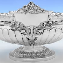 Antique Sterling Silver Wine Cistern - Barker Brothers Ltd., hallmarked in 1904 Birmingham - Edwardian - Thumbnail 6