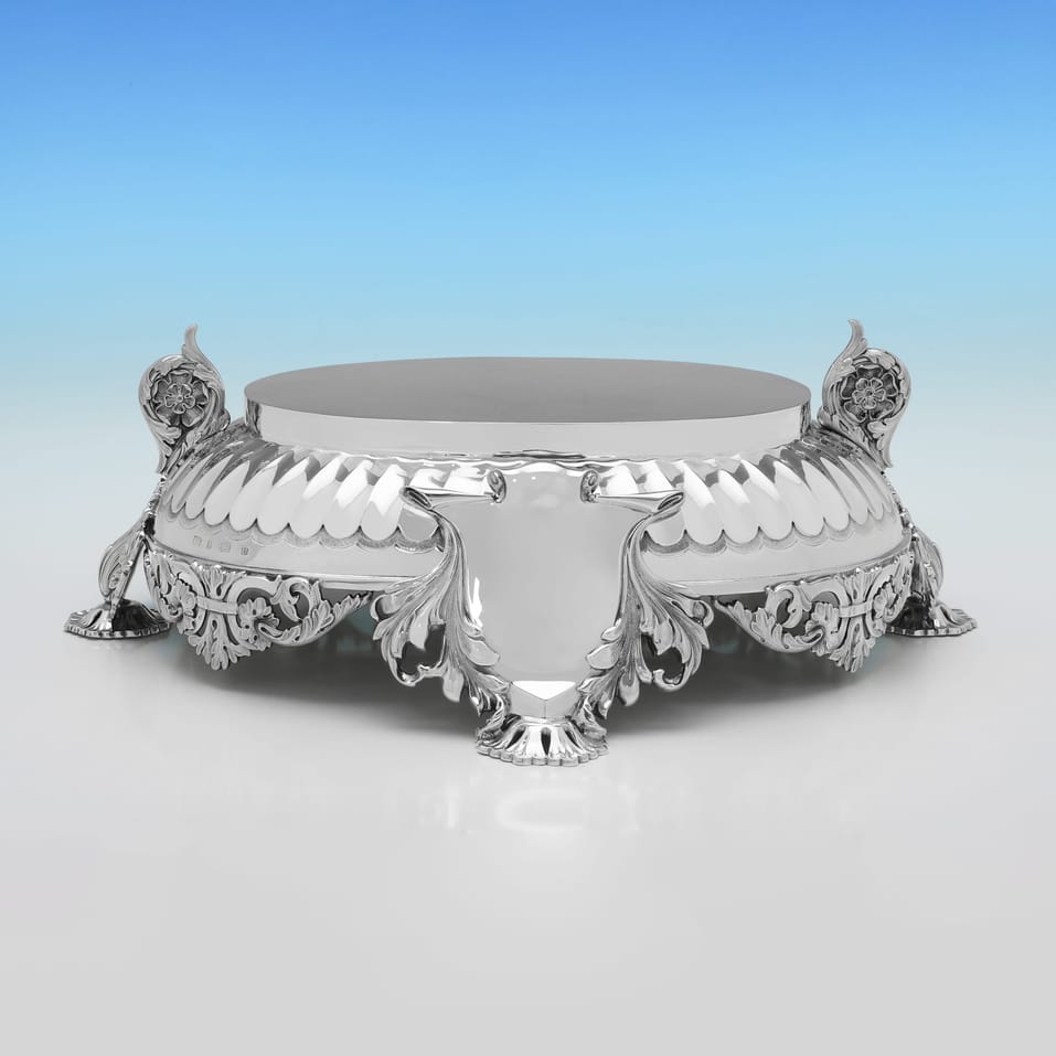 Antique Sterling Silver Wine Cistern - Barker Brothers Ltd., hallmarked in 1904 Birmingham - Edwardian - Image 8