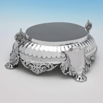Antique Sterling Silver Wine Cistern - Barker Brothers Ltd., hallmarked in 1904 Birmingham - Edwardian - Thumbnail 9