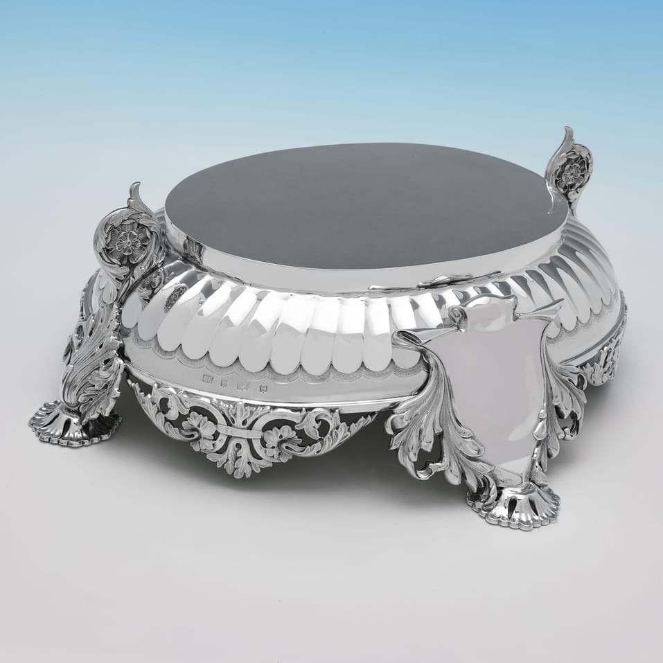 Antique Sterling Silver Wine Cistern - Barker Brothers Ltd., hallmarked in 1904 Birmingham - Edwardian - Image 9