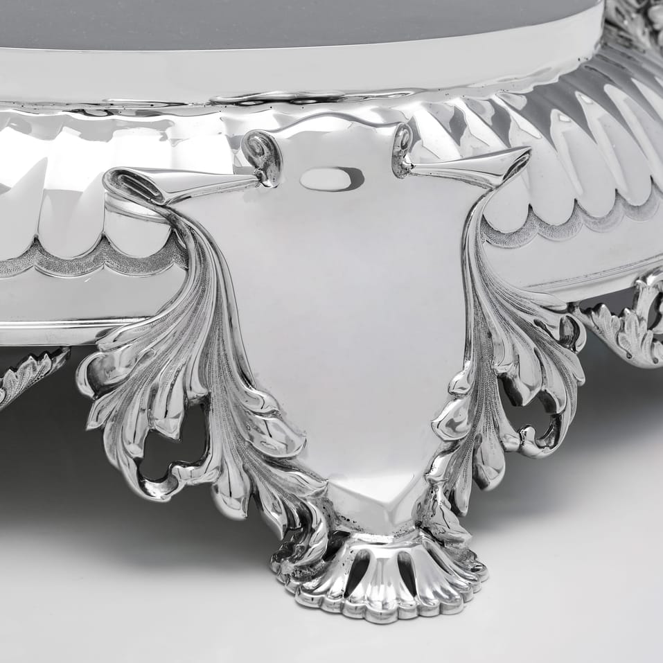 Antique Sterling Silver Wine Cistern - Barker Brothers Ltd., hallmarked in 1904 Birmingham - Edwardian - Image 10