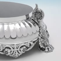 Antique Sterling Silver Wine Cistern - Barker Brothers Ltd., hallmarked in 1904 Birmingham - Edwardian - Thumbnail 11