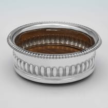 Antique Sterling Silver Pair of Wine Coasters - John & Thomas Settle, hallmarked in 1818 Sheffield - George III - Thumbnail 3