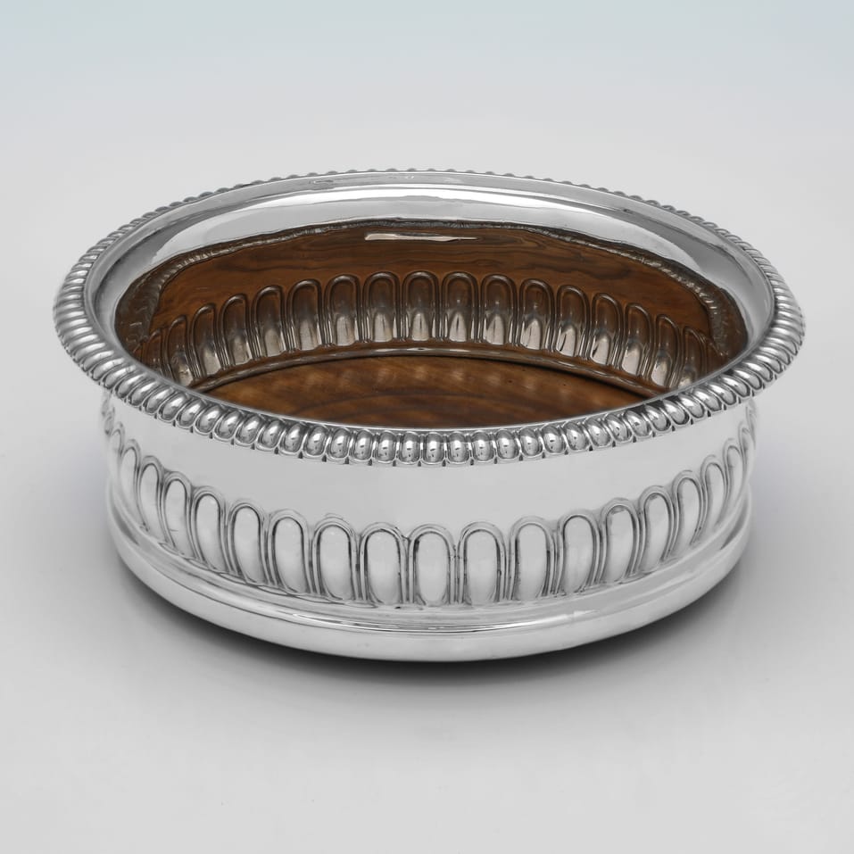 Antique Sterling Silver Pair of Wine Coasters - John & Thomas Settle, hallmarked in 1818 Sheffield - George III - Image 3