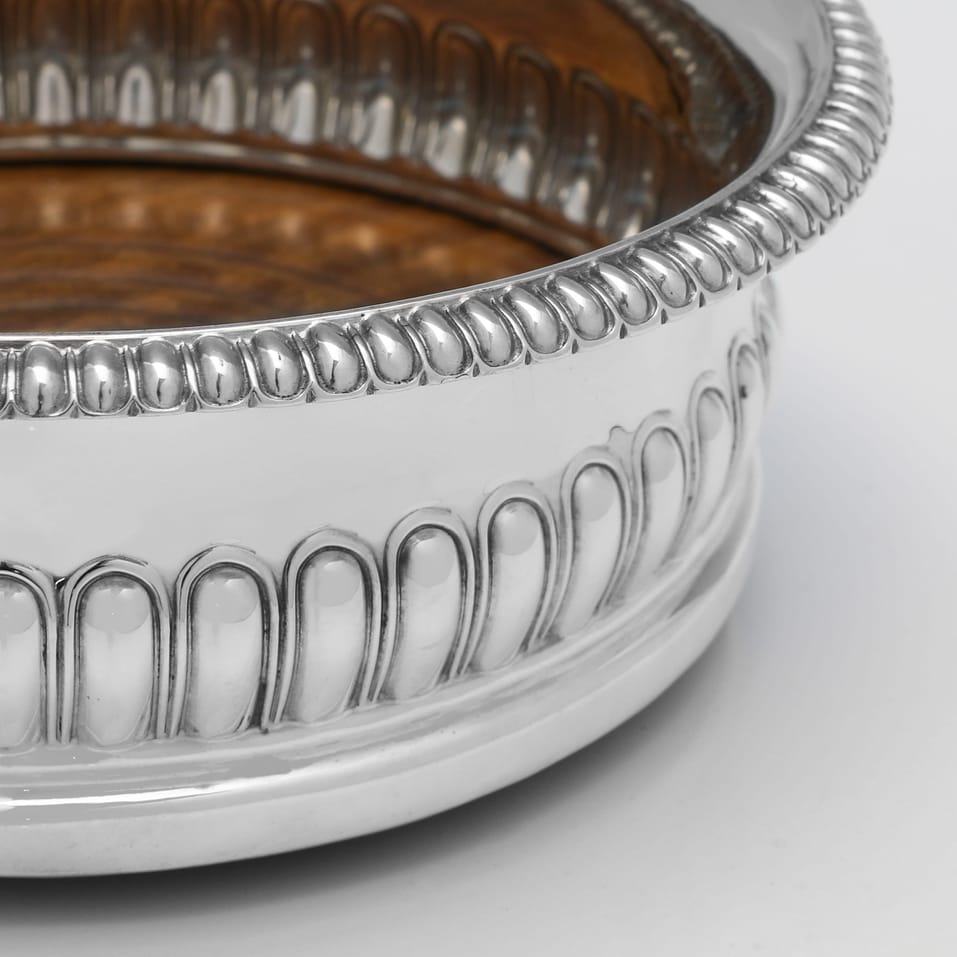 Antique Sterling Silver Pair of Wine Coasters - John & Thomas Settle, hallmarked in 1818 Sheffield - George III - Image 4