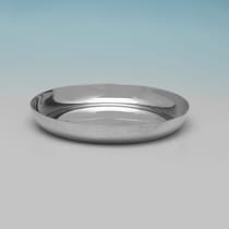 Sterling Silver Set of 12 Wine Glass Coasters - Carrington & Co., hallmarked in 1937 London - George VI - Thumbnail 4