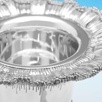 Antique Sterling Silver Pair of Wine Coolers - R. & S. Garrard, hallmarked in 1887 London - Victorian - Thumbnail 5