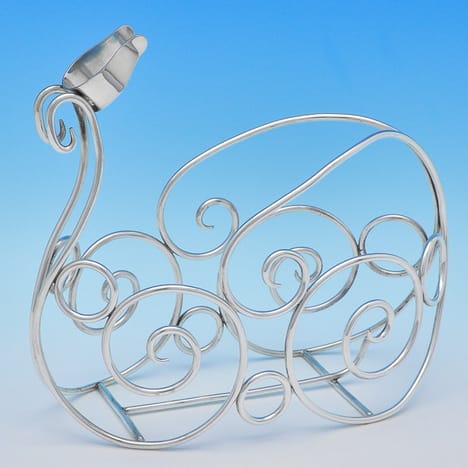 Antique Silver Plate Wine Cradle - made circa 1900 - Victorian