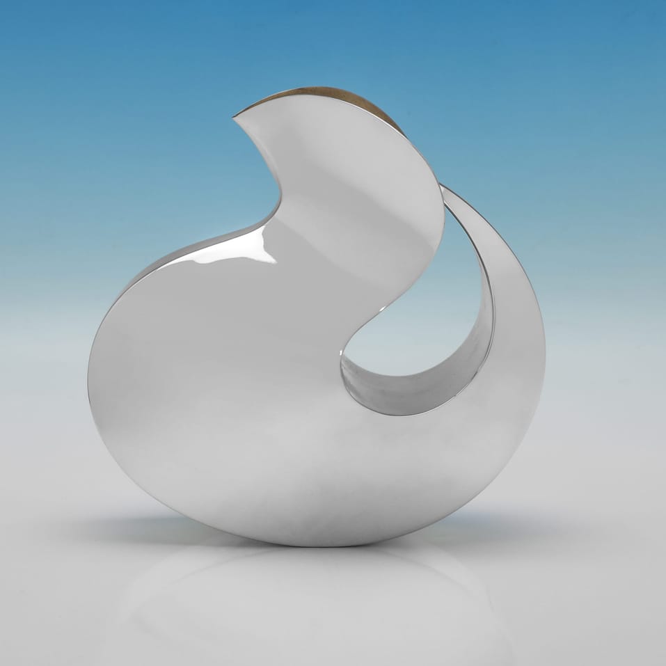 Sterling Silver 'Ying Yang' Carafe - hallmarked in 2015 London - Elizabeth II