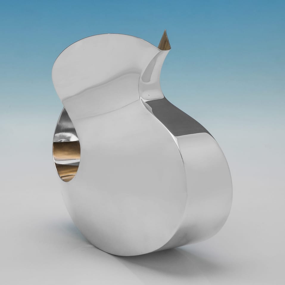 Sterling Silver 'Ying Yang' Carafe - hallmarked in 2015 London - Elizabeth II - Image 4