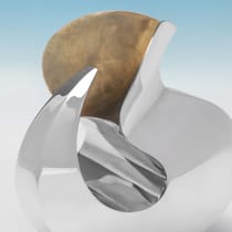 Sterling Silver 'Ying Yang' Carafe - hallmarked in 2015 London - Elizabeth II - Thumbnail 5